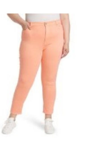 7 FOR ALL MANKIND - coral high waist skinny ankle jeans size 32 - Picture 6 of 6